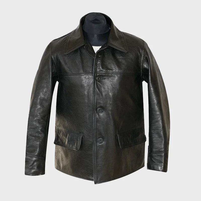 Men's Dark Brown Vintage Leather Jacket