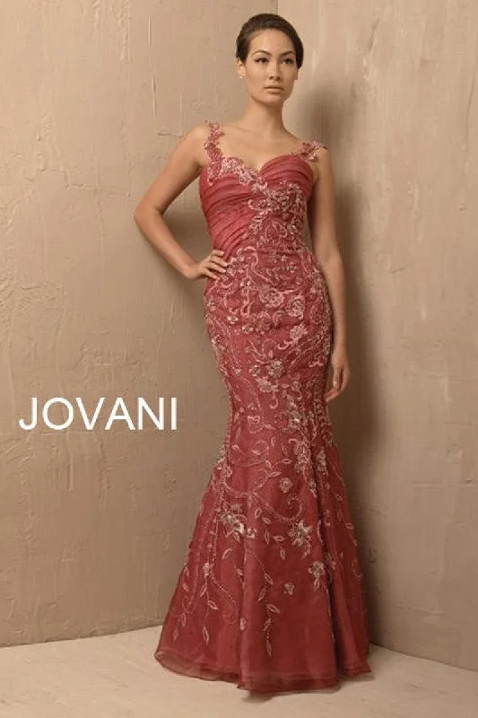 Jovani Sleeveless Floral Long Prom Dress Sale