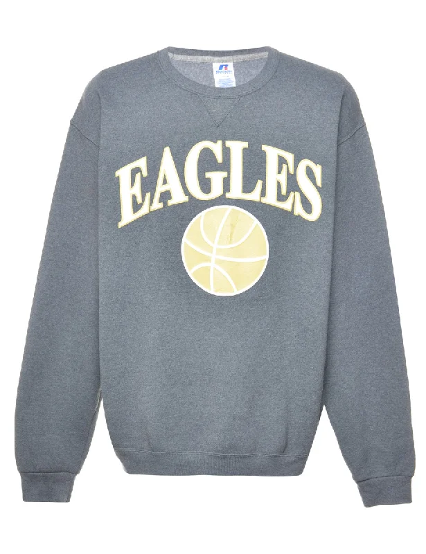 Football Eagles Printed Sweatshirt - L