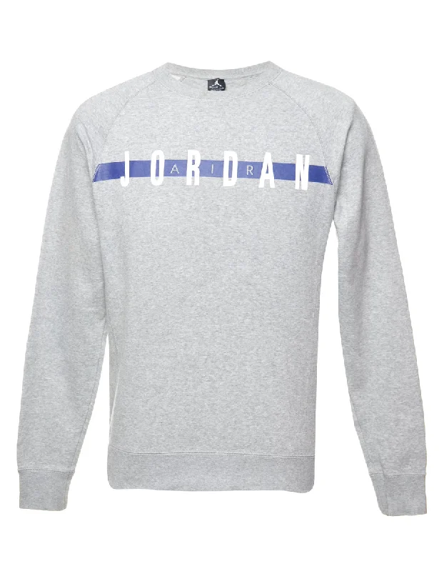 Grey Air Jordan Printed Sweatshirt - S